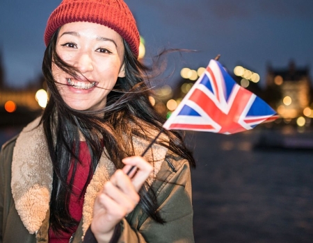 Chinese tourist in london